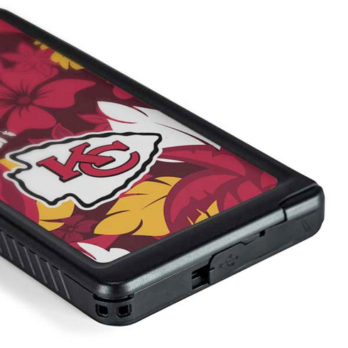 NFL Kansas City Chiefs Tropical Print Galaxy S24 Ultra Waterproof Case