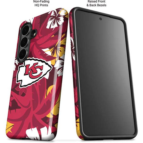 NFL Kansas City Chiefs Tropical Print Galaxy S26 Impact Case