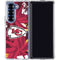 NFL Kansas City Chiefs Tropical Print Galaxy Z Fold6 Clear Case