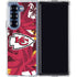 NFL Kansas City Chiefs Tropical Print Galaxy Z Fold6 Clear Case