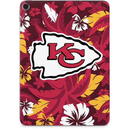 NFL Kansas City Chiefs Tropical Print Apple iPad Pro Skin