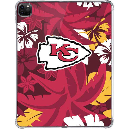 NFL Kansas City Chiefs Tropical Print iPad Pro 11in (2024) Clear Case