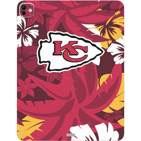 NFL Kansas City Chiefs Tropical Print iPad Pro 13in M4 (2024) Skin