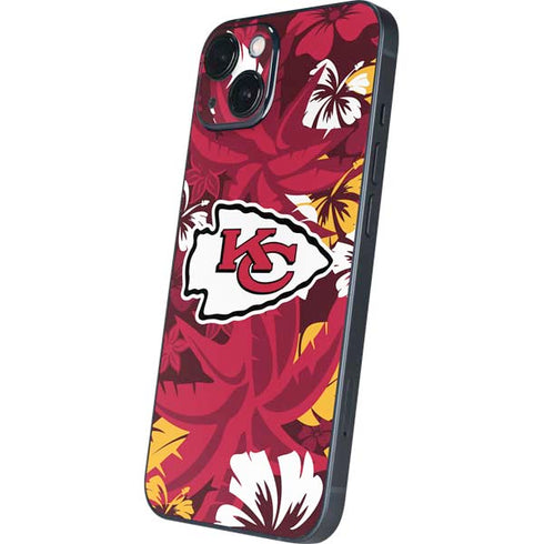 NFL Kansas City Chiefs Tropical Print iPhone Skins