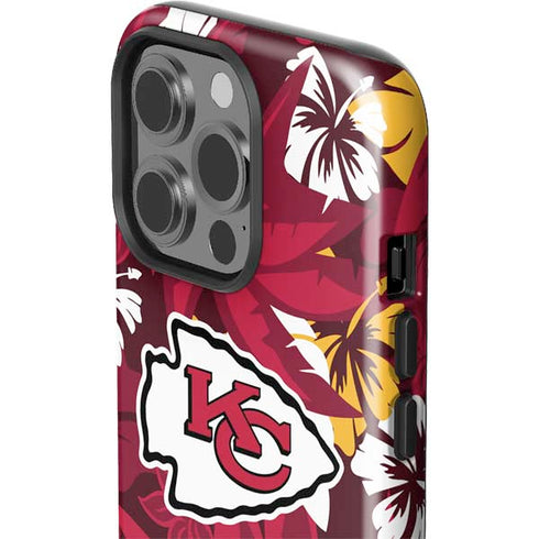 NFL Kansas City Chiefs Tropical Print iPhone 15 Pro Impact Case