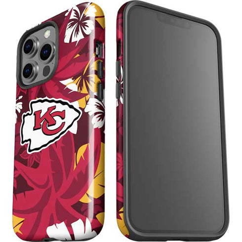NFL Kansas City Chiefs Tropical Print iPhone 15 Pro Impact Case