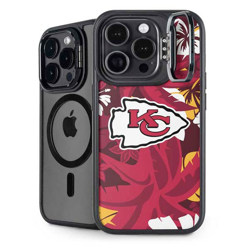 NFL Kansas City Chiefs Tropical Print iPhone 15 Pro Max Kickstand Case