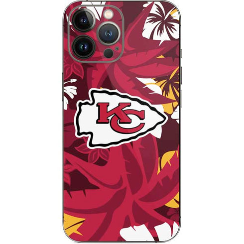 NFL Kansas City Chiefs Tropical Print iPhone 15 Pro Max Skin