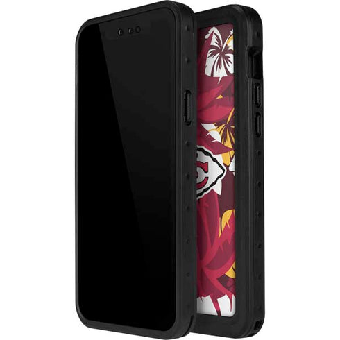 NFL Kansas City Chiefs Tropical Print iPhone 15 Pro Waterproof Case