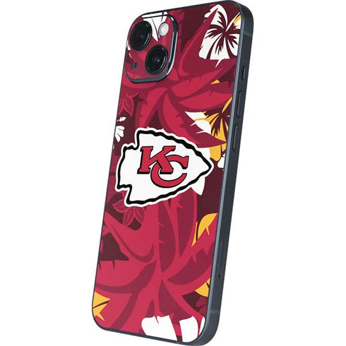 NFL Kansas City Chiefs Tropical Print iPhone 15 Skin