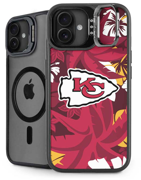 NFL Kansas City Chiefs Tropical Print iPhone 16 Kickstand Case