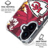 NFL Kansas City Chiefs Tropical Print iPhone 16 Plus Clear Case