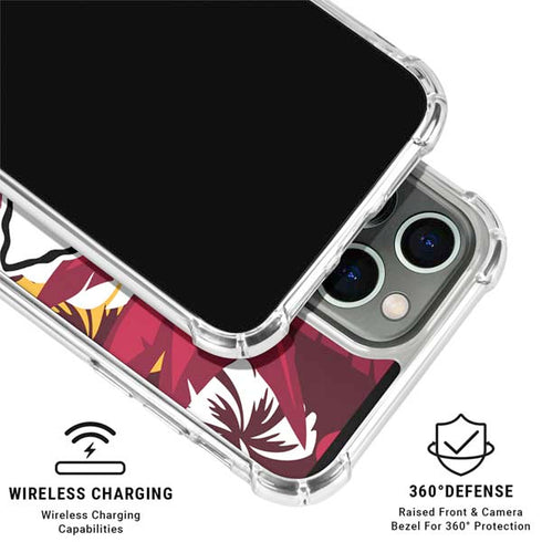 NFL Kansas City Chiefs Tropical Print iPhone 16 Pro Max Clear Case
