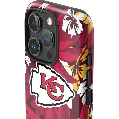 NFL Kansas City Chiefs Tropical Print iPhone 16 Pro Max Impact Case