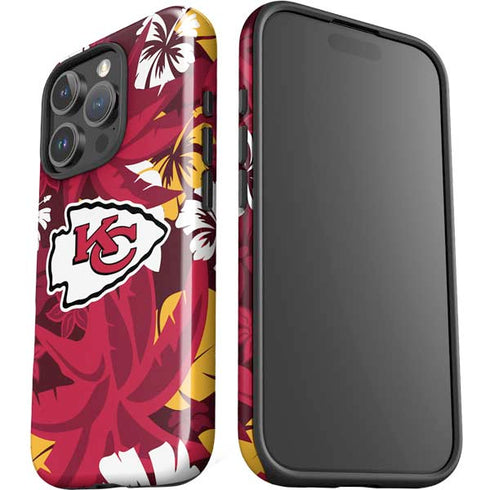 NFL Kansas City Chiefs Tropical Print iPhone 16 Pro Max Impact Case