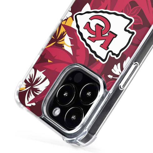 NFL Kansas City Chiefs Tropical Print iPhone 16 Pro Max MagSafe Case