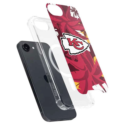 NFL Kansas City Chiefs Tropical Print iPhone 16e MagSafe Case