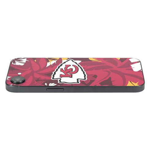 NFL Kansas City Chiefs Tropical Print iPhone 16e Skin
