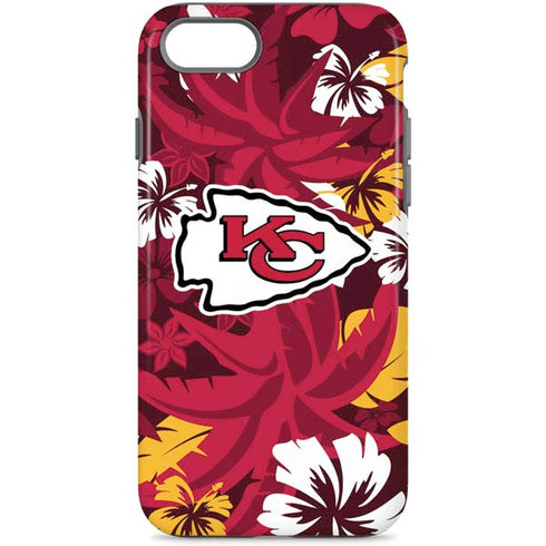 NFL Kansas City Chiefs Tropical Print iPhone Cases