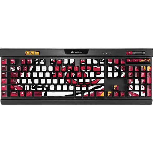 NFL Kansas City Chiefs Tropical Print K95 RGB PLATINUM Mechanical Gaming Keyboard Skin