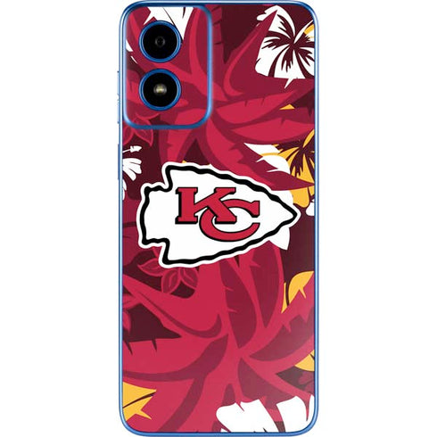 NFL Kansas City Chiefs Tropical Print Moto G Play 4G (2024) Skin