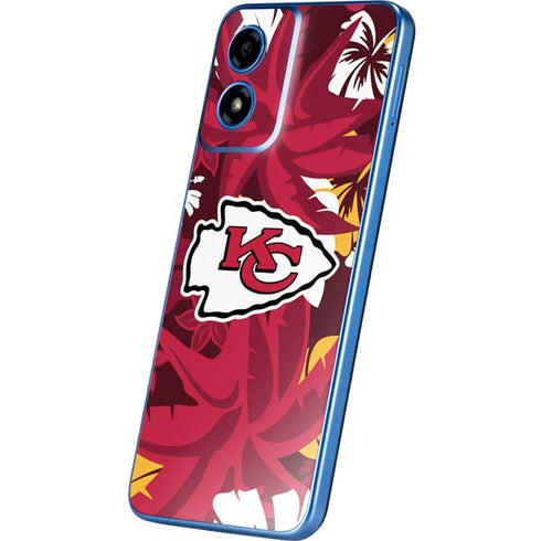 NFL Kansas City Chiefs Tropical Print Moto G Play 4G (2024) Skin