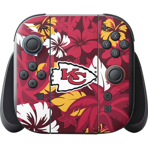 NFL Kansas City Chiefs Tropical Print Nintendo Switch 2 (2025) with Joy-Con Skin