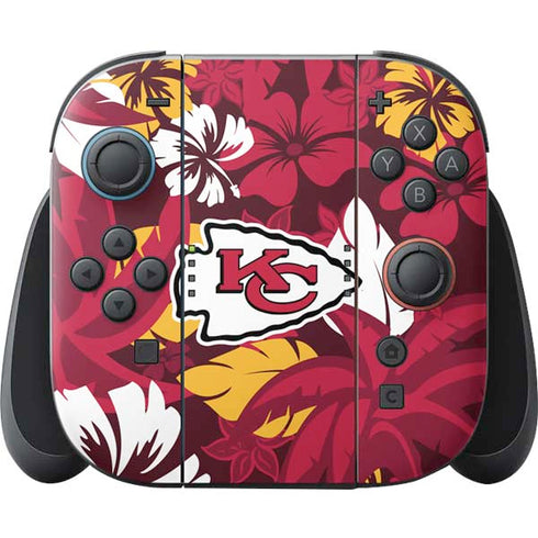 NFL Kansas City Chiefs Tropical Print Nintendo Skins