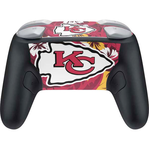 NFL Kansas City Chiefs Tropical Print Nintendo Switch 2 (2025) Pro Controller Skin