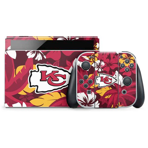 NFL Kansas City Chiefs Tropical Print Nintendo Skins