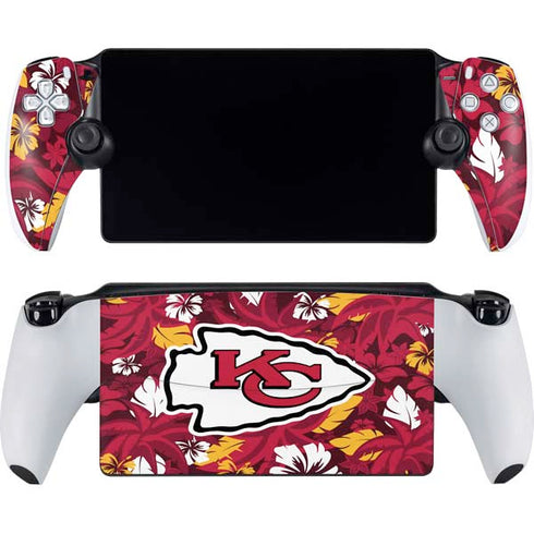 NFL Kansas City Chiefs Tropical Print PlayStation Portal Remote Player Skin