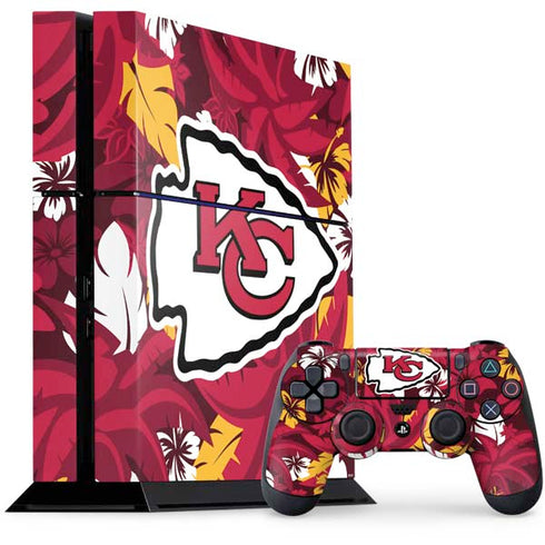 NFL Kansas City Chiefs Tropical Print PlayStation PS4 Skins