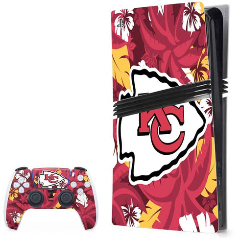 NFL Kansas City Chiefs Tropical Print PlayStation PS5 Skins