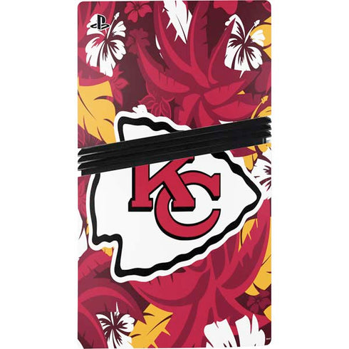 NFL Kansas City Chiefs Tropical Print PS5 Pro Console Skin