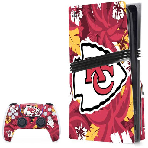 NFL Kansas City Chiefs Tropical Print PlayStation PS5 Skins