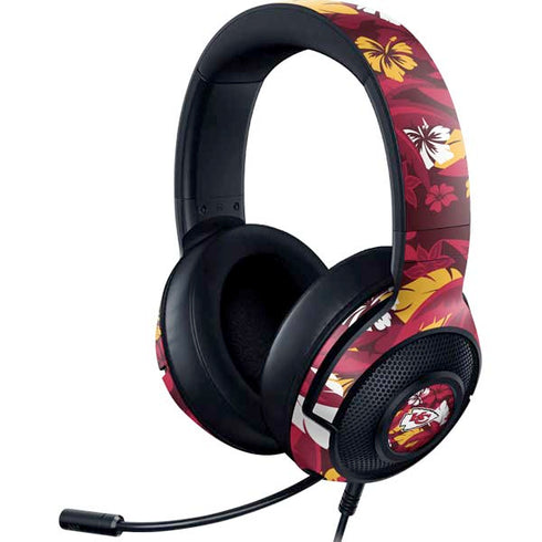 NFL Kansas City Chiefs Tropical Print Razer Kraken X Skin
