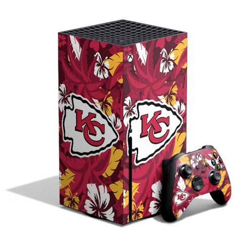 NFL Kansas City Chiefs Tropical Print Xbox Series X Bundle Skin