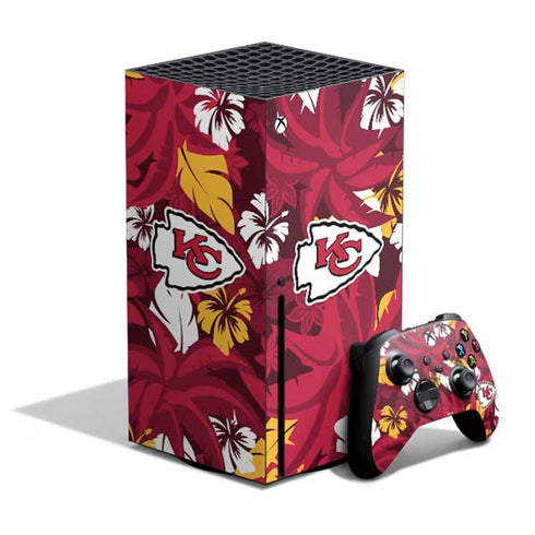 NFL Kansas City Chiefs Tropical Print Xbox Series X Skins