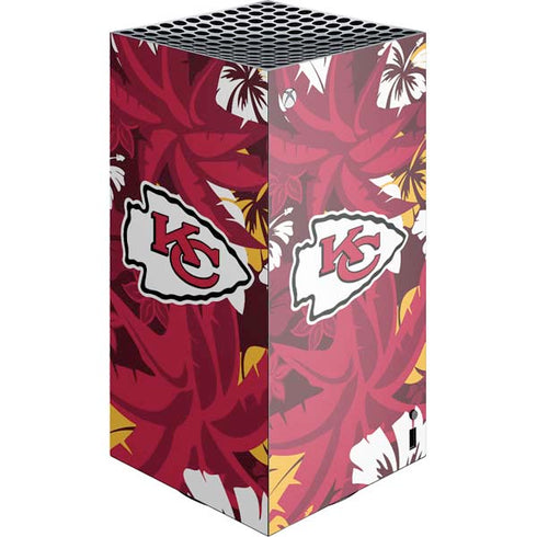NFL Kansas City Chiefs Tropical Print XBox Series X Digital Edition Console Skin