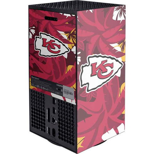 NFL Kansas City Chiefs Tropical Print XBox Series X Digital Edition Console Skin