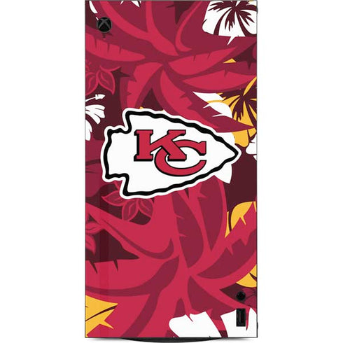 NFL Kansas City Chiefs Tropical Print XBox Series X Digital Edition Console Skin