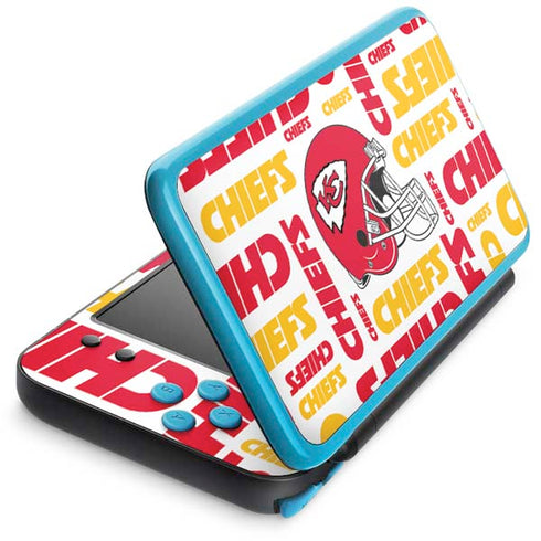 NFL Kansas City Chiefs White Blast Nintendo Skins