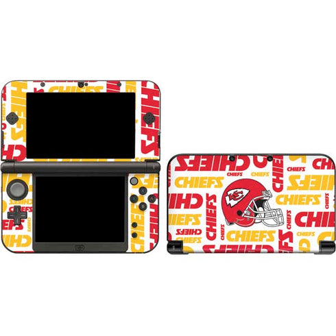 NFL Kansas City Chiefs White Blast Nintendo Skins