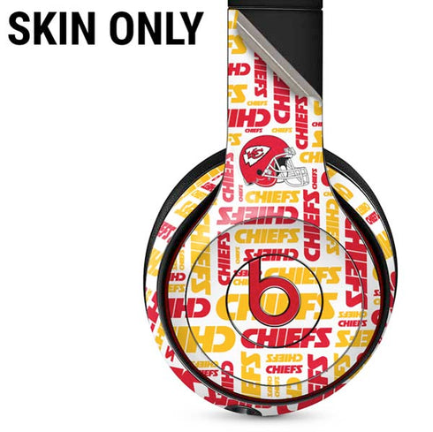 NFL Kansas City Chiefs White Blast Beats Solo 3 Wireless Skin