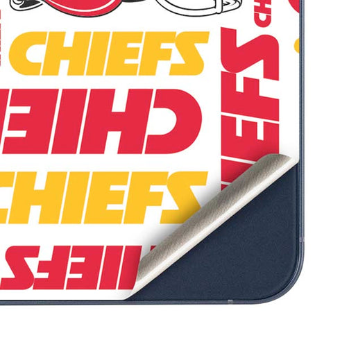 NFL Kansas City Chiefs White Blast Galaxy A35 5G Skin
