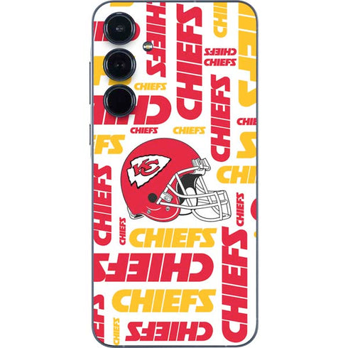 NFL Kansas City Chiefs White Blast Galaxy A55 5G Skin
