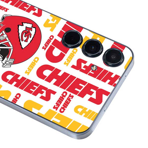 NFL Kansas City Chiefs White Blast Galaxy A55 5G Skin