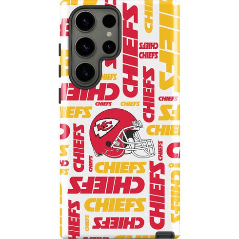 NFL Kansas City Chiefs White Blast Galaxy S23 Ultra Pro Case