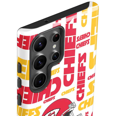 NFL Kansas City Chiefs White Blast Galaxy S23 Ultra Pro Case