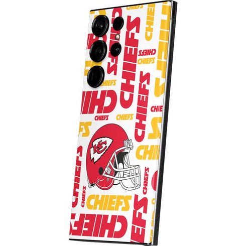 NFL Kansas City Chiefs White Blast Galaxy Skins